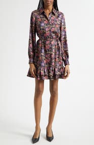 Cinq à Sept Tirza Paisley Eclipse Long Sleeve Shirtdress