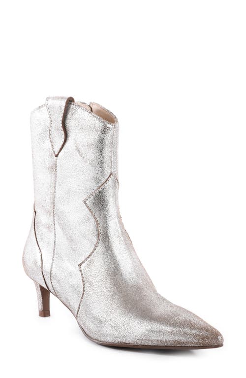 Seychelles Dallas Pointy Toe Western Sock Boot in Pewter 