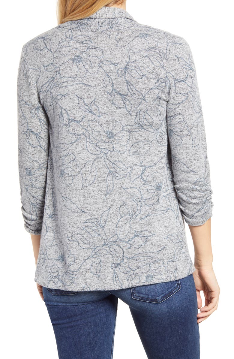 Bobeau Hacci Open Cardigan, Alternate, color, 