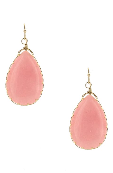 Klara Cabochon Teardrop Earrings