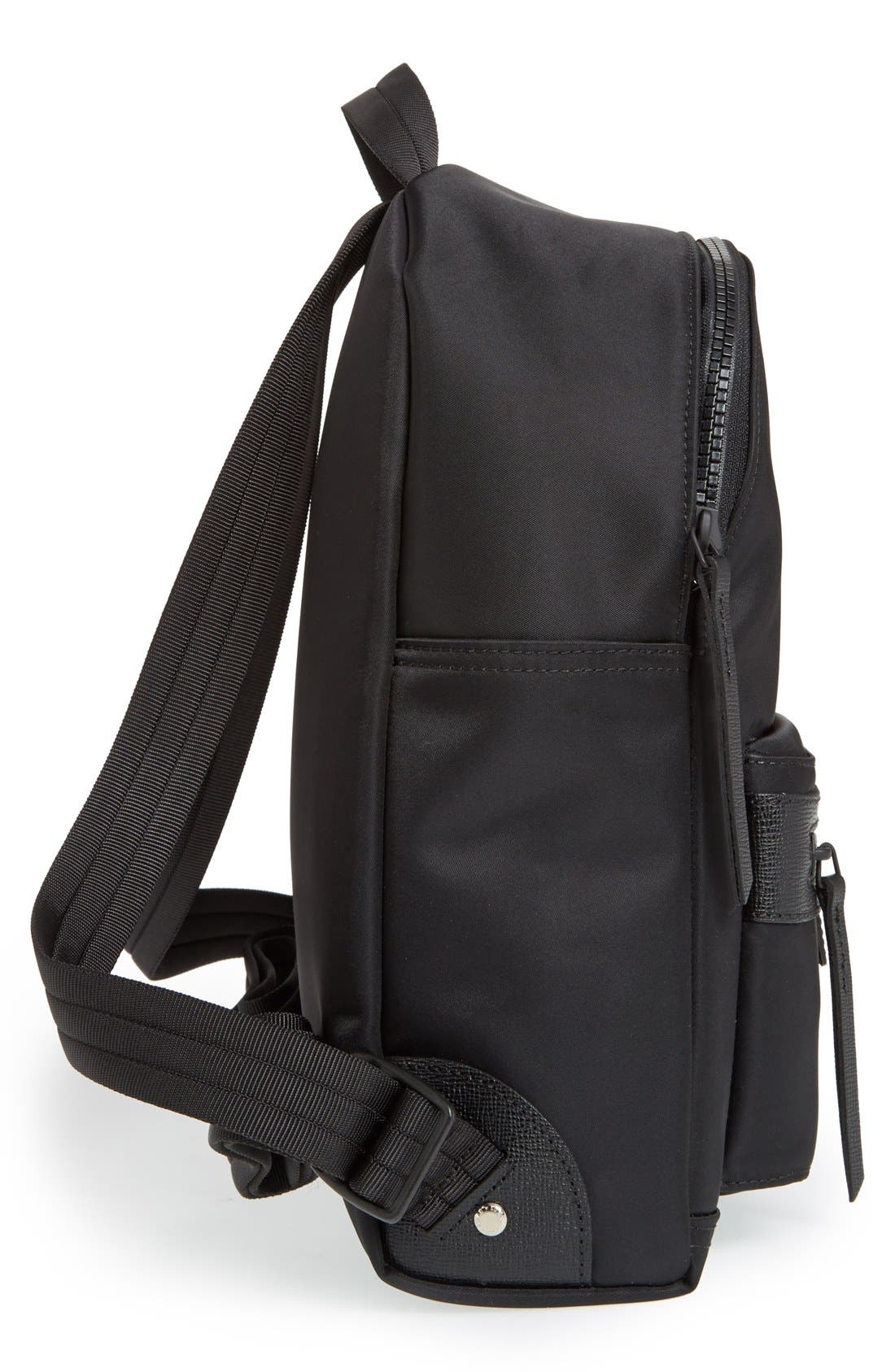 'Small Le Pliage Neo' Nylon Backpack, Alternate, color, BLACK