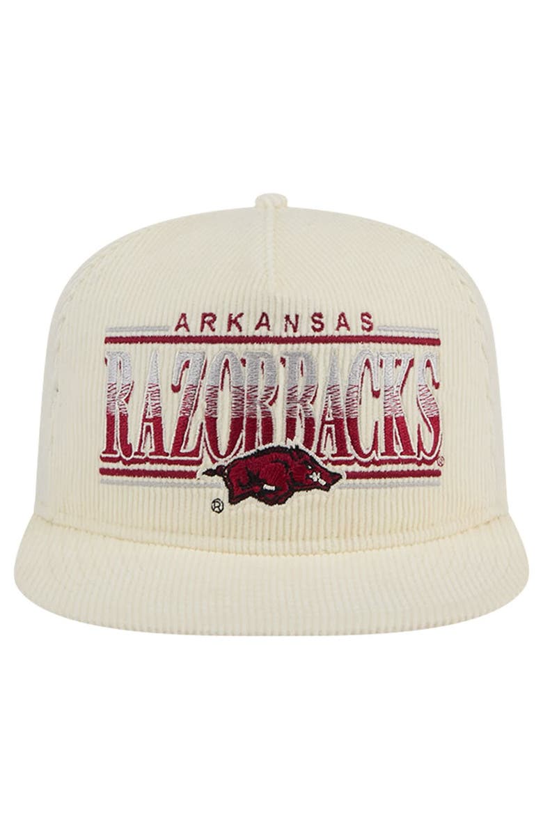 White Razorback Hat New Era Men's New Era White Arkansas Razorbacks Throwback Golfer ...