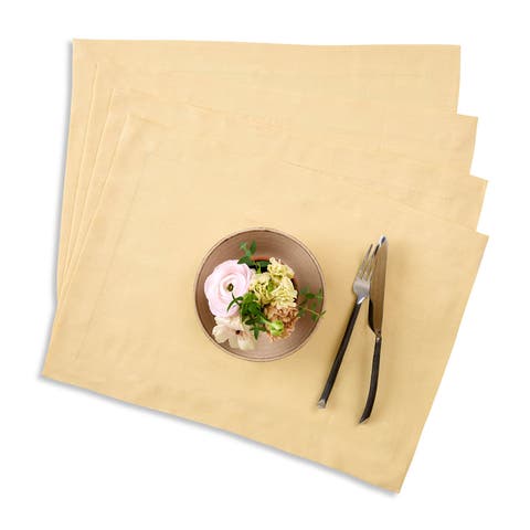 Linen Placemats Set of 4, 14 x 19 Inch - Fete
