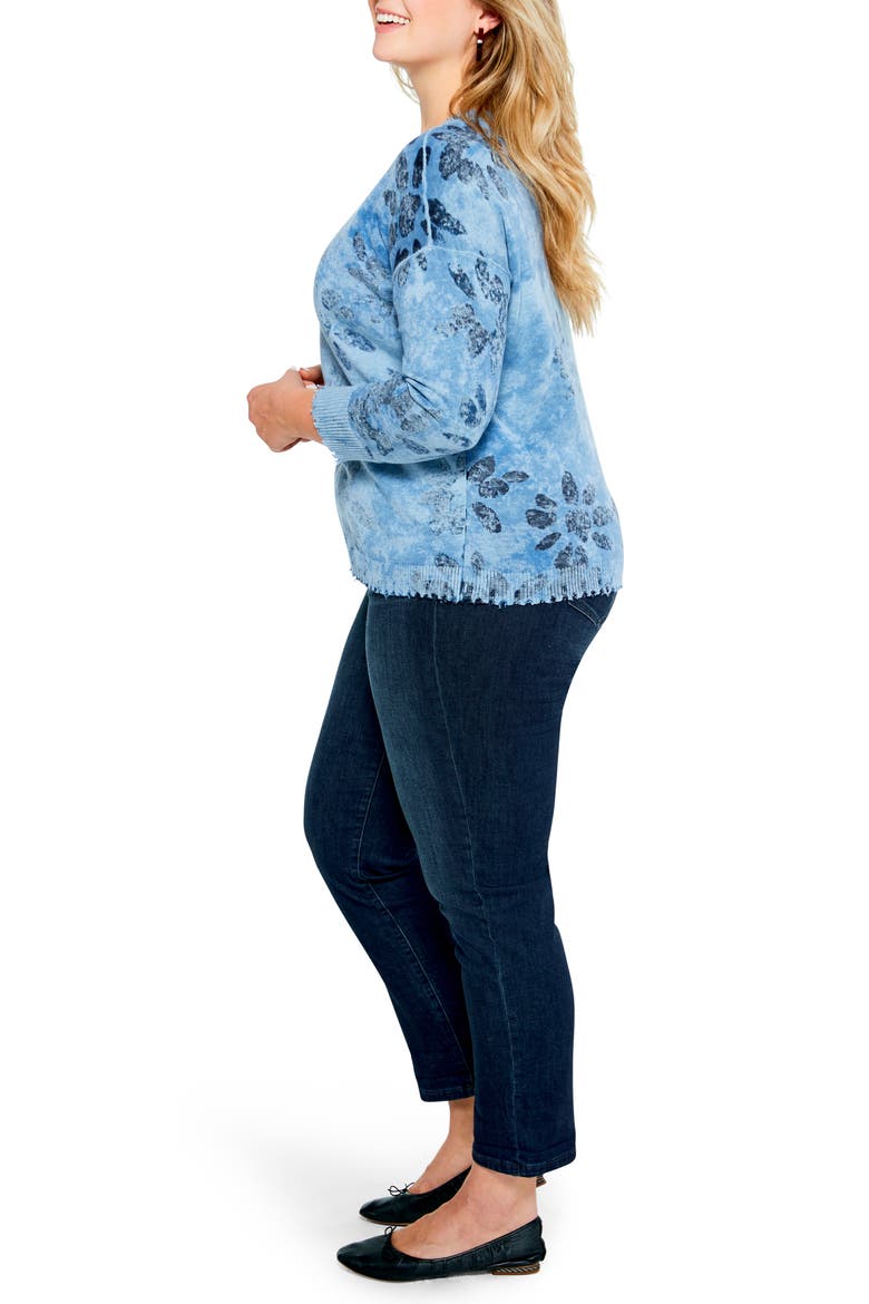 Horizon Petal Pattern Sweater, Alternate, color, BLUE MULTI