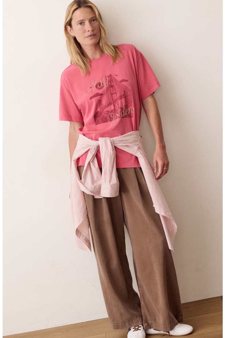 Miracle Oversize Organic Cotton Jersey Graphic T-Shirt, Alternate, color, DUSK ROSE