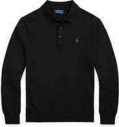 Polo Ralph Lauren Long Sleeve Wool Polo Sweater