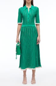 3.1 Phillip Lim Art Nouveau Jacquard Polo Dress