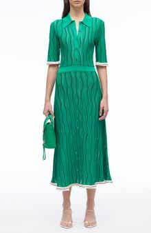 Art Nouveau Jacquard Polo Dress