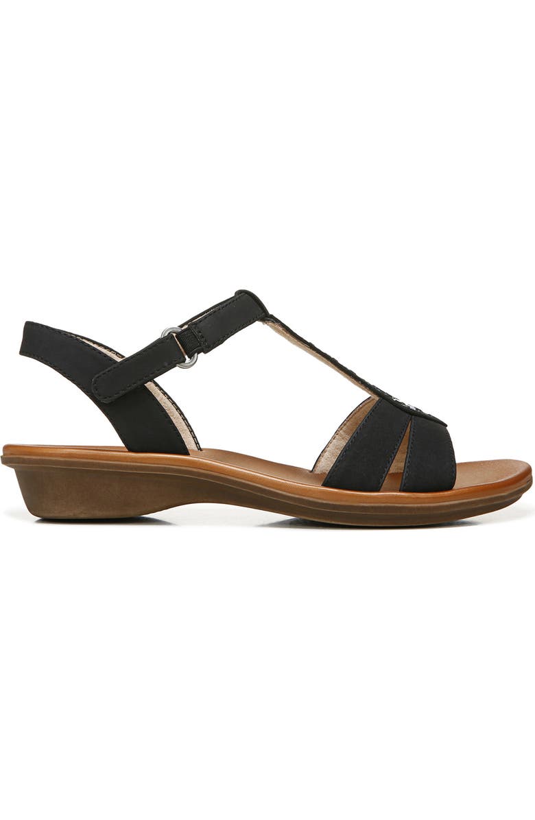 SOUL NATURALIZER Summer Embellished T-Strap Sandal - Wide Width Available, Alternate, color, Black