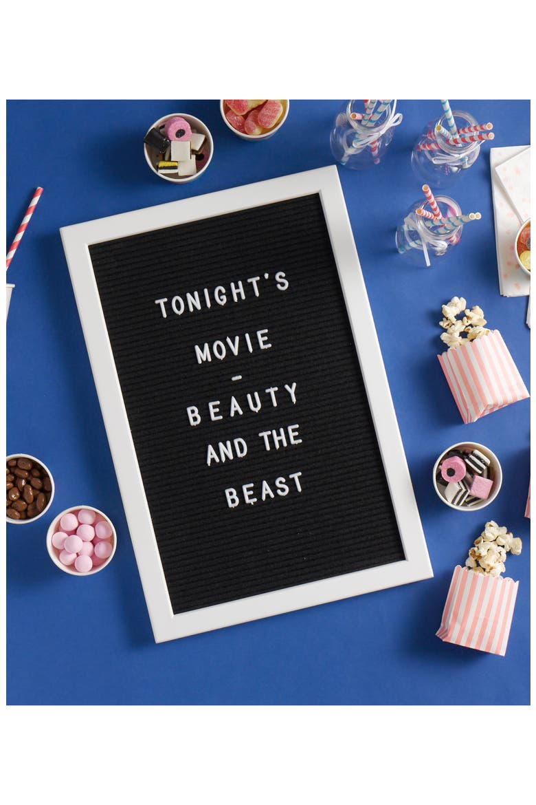DIY Mix & Match Felt Letter Board, Alternate, color, BLACK