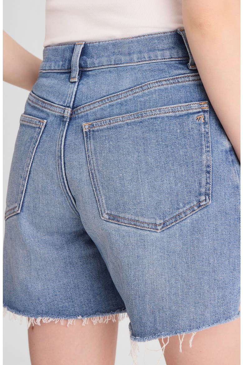 The Perfect Vintage Mid Length Denim Shorts, Alternate, color, MIDVALE WASH