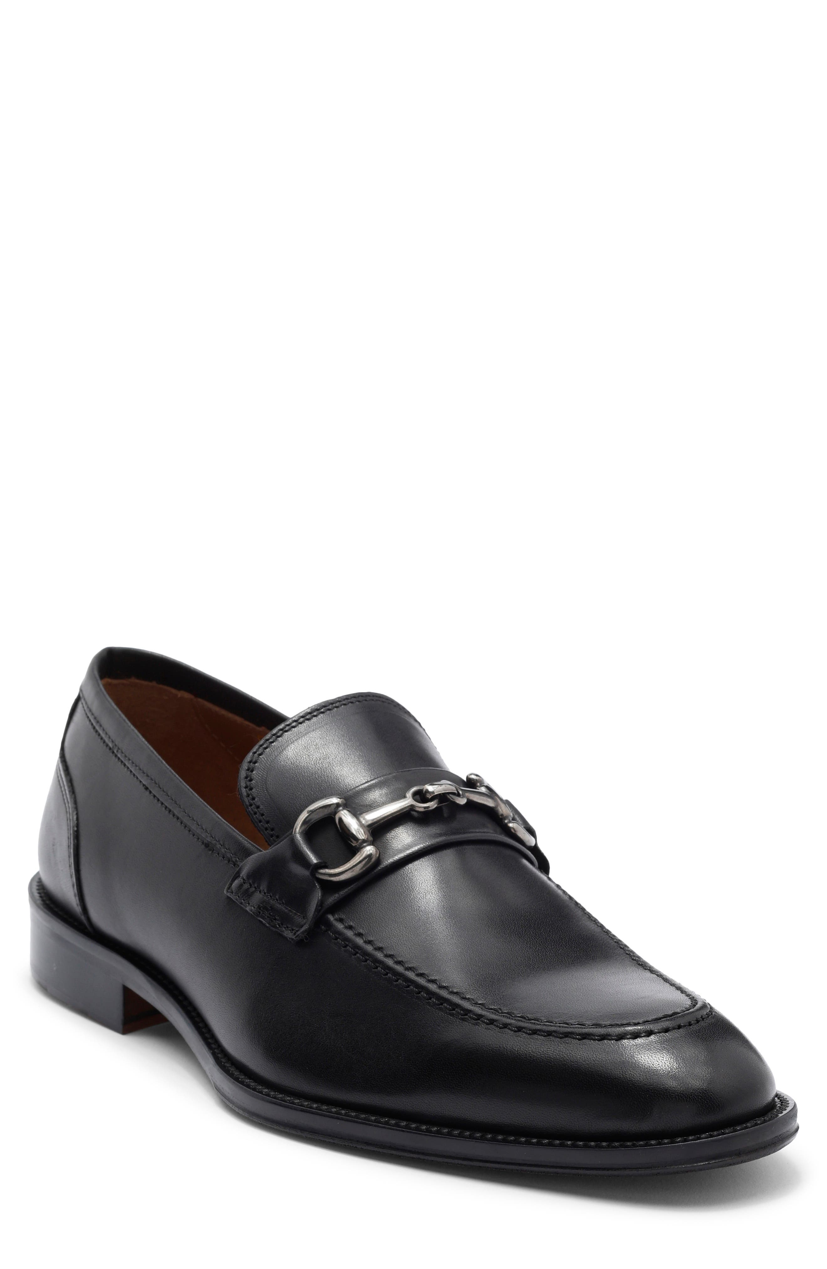 Nordstrom Italian Collection Manarola Bit Loafer, Main, color, Black Leather