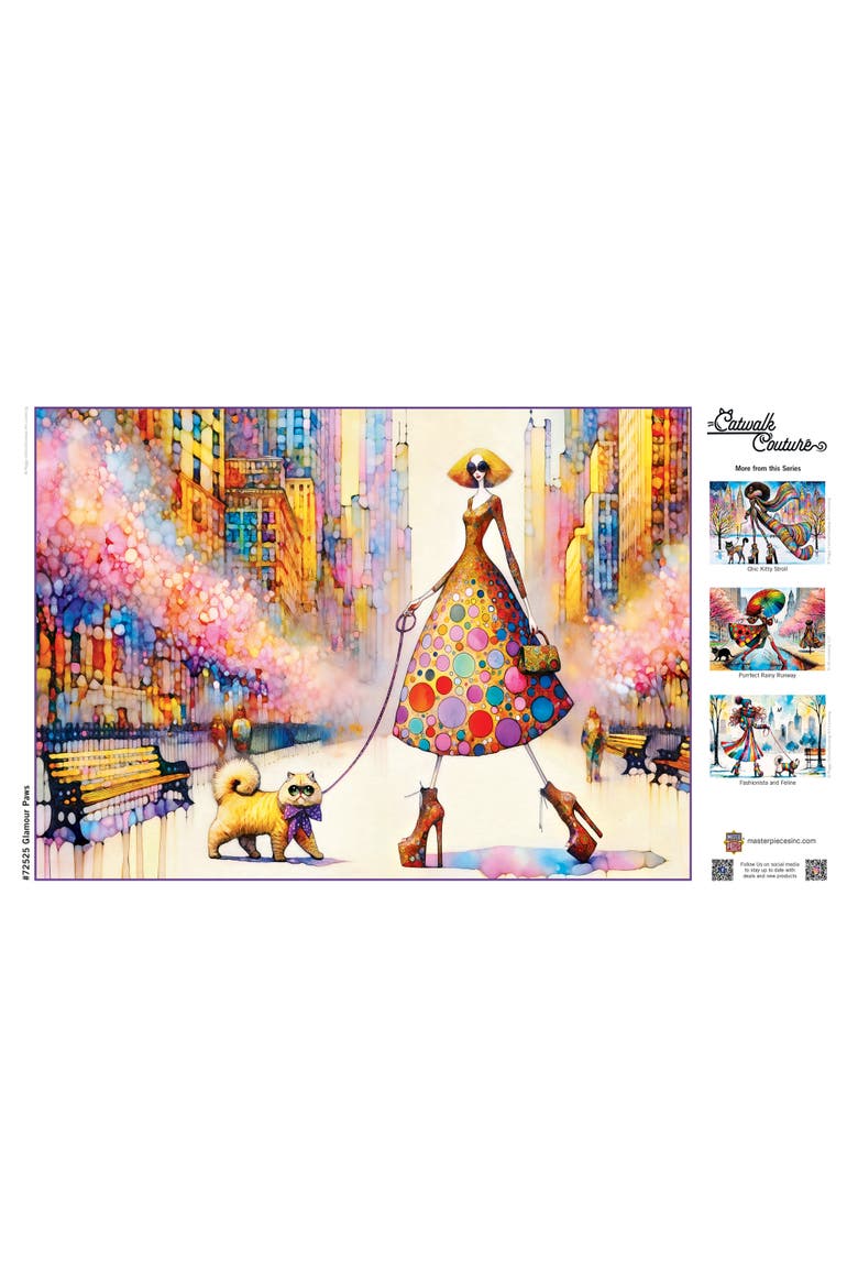 Glamour Paws 1000 Piece Jigsaw Puzzle, Alternate, color, Multicolor