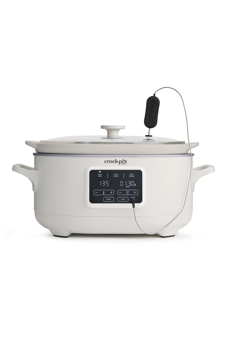 Programmable 6-Quart Slow Cooker with Sous Vide, Main, color, Oat Milk