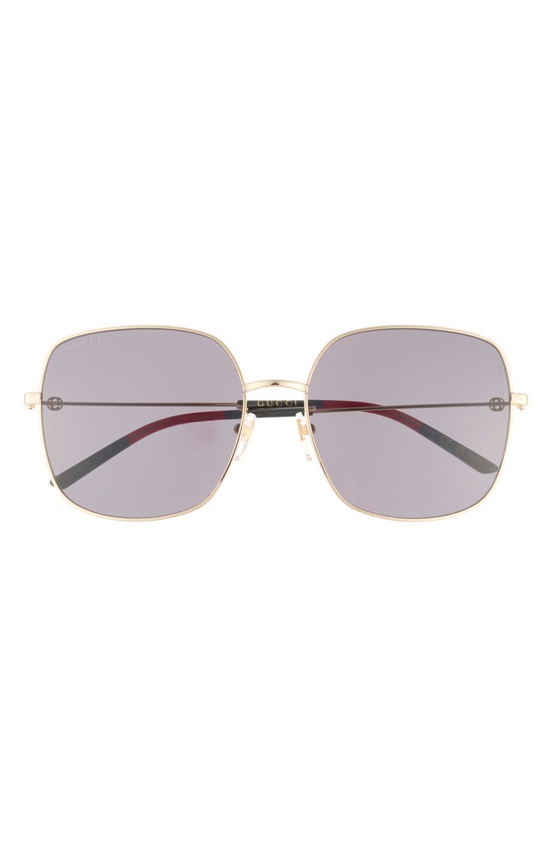 Gucci 59mm Square Sunglasses, Main, color, 