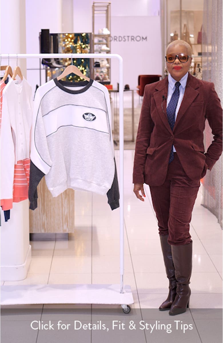 First Pick Heathered Oversize Sweatshirt, sales video thumbnail