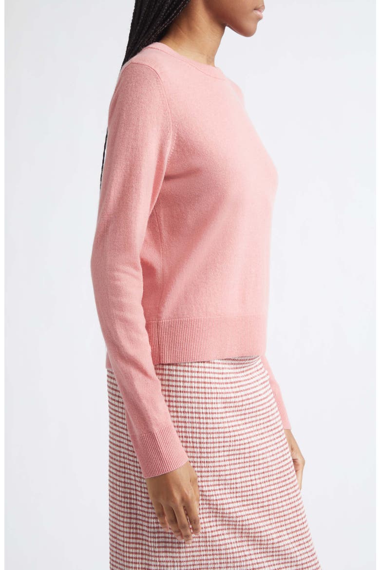 Classic Crewneck Cashmere Sweater, Alternate, color, LOTUS PINK
