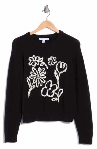 Floral Crop Sweater