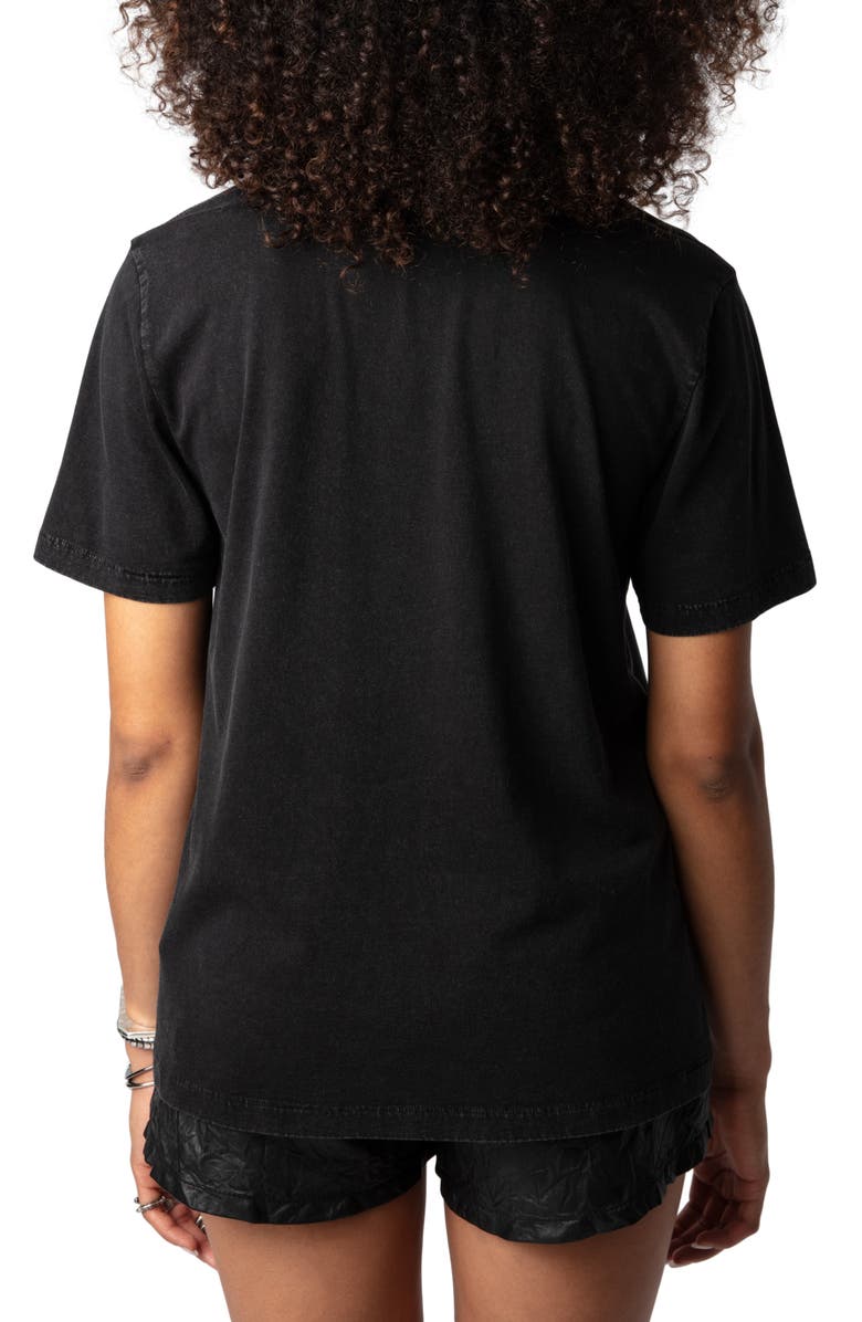 Zadig & Voltaire Edwin Co Hearts Graphic T-Shirt, Alternate, color, 