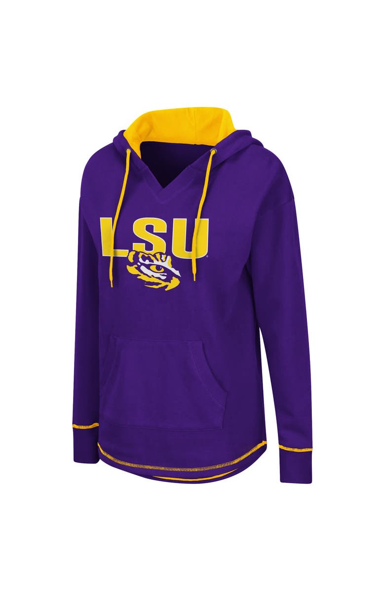 COLOSSEUM Women's Colosseum Purple LSU Tigers Tunic Pullover Hoodie, Alternate, color, 