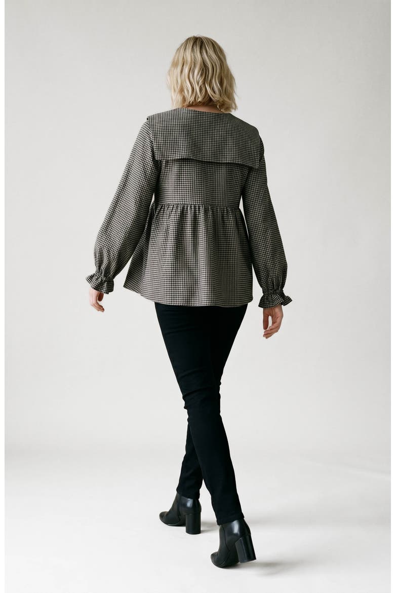 Maternity and Nursing Blouse Amandine, Alternate, color, Black
