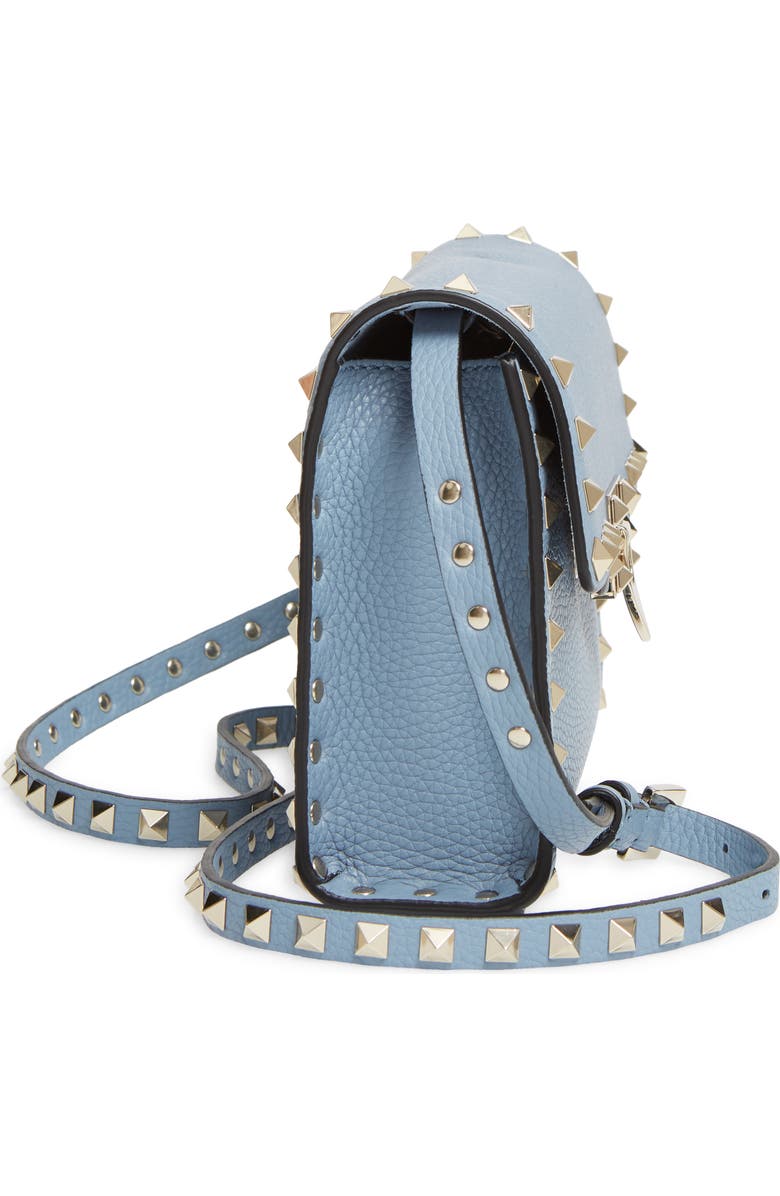 Valentino Garavani Small Rockstud Leather Crossbody Bag, Alternate, color,