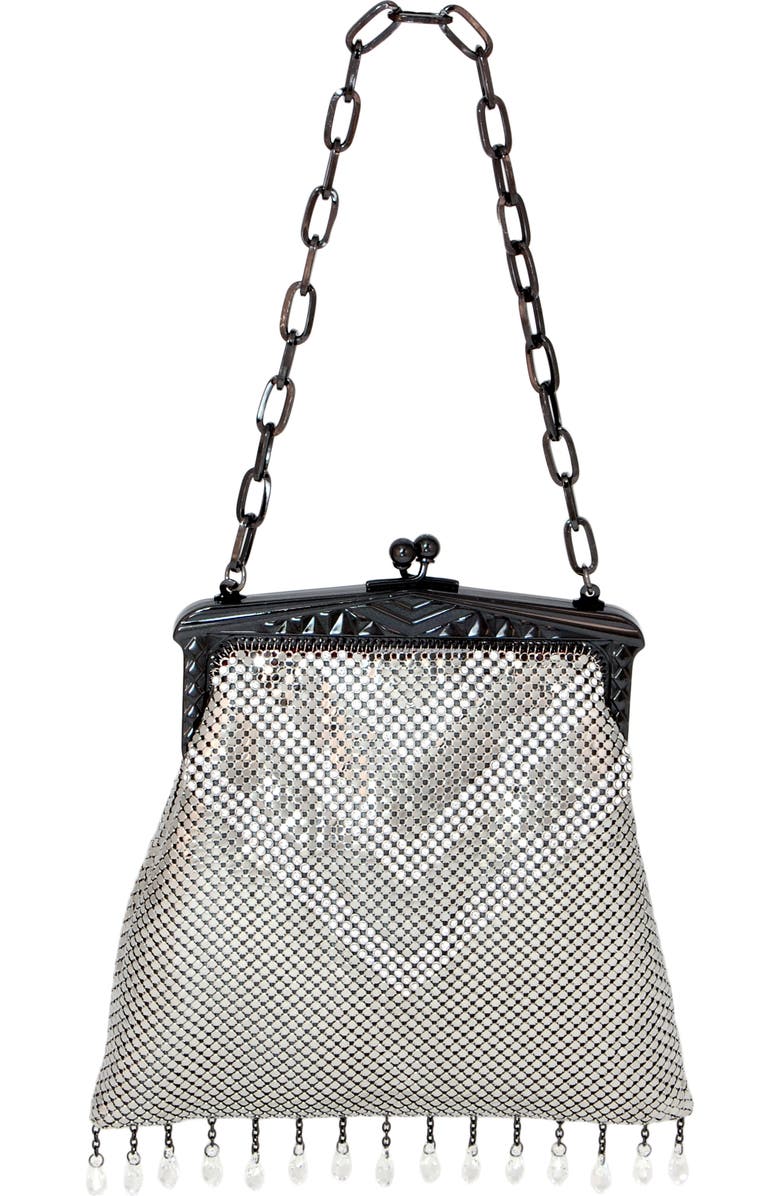 Whiting & Davis 'Heritage - Deco' Mesh Clutch, Alternate, color,