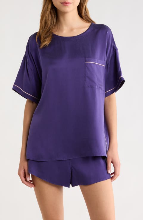 Washable Silk Short Pajamas