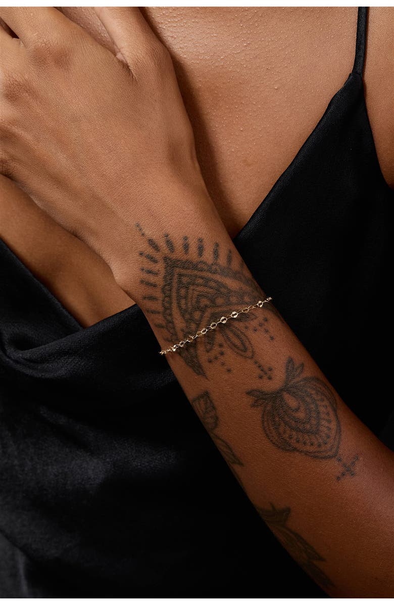 Set & Stones Daisy Chain Bracelet, Alternate, color, Gold