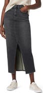 Hudson Jeans Reconstructed Stretch Cotton Denim Maxi Skirt