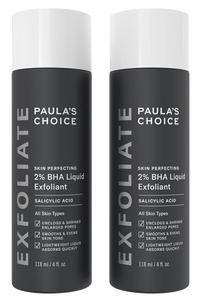 Skin Perfecting 2% BHA Liquid Exfoliant Full Size Duo (Nordstrom Exclusive), Main, color, NO COLOR
