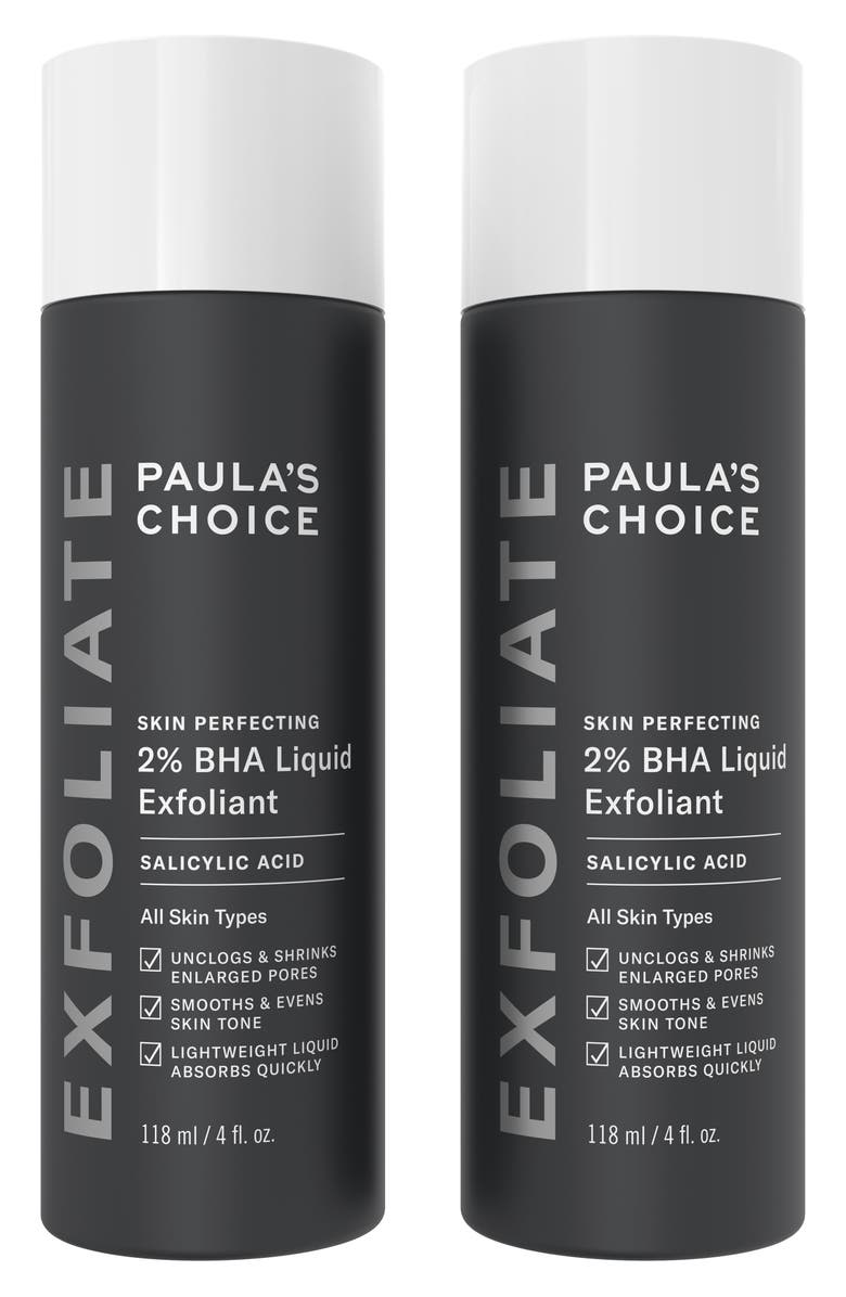 Paula's Choice Skin Perfecting 2% BHA Liquid Exfoliant Full Size Duo, Main, color, 