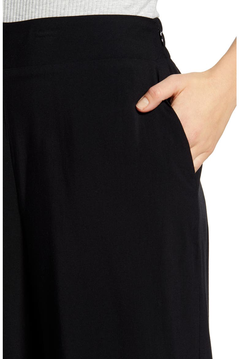 Gibson x International Women's Day The Mom In Style Wide Leg Crop Pants, Alternate, color, BLACK