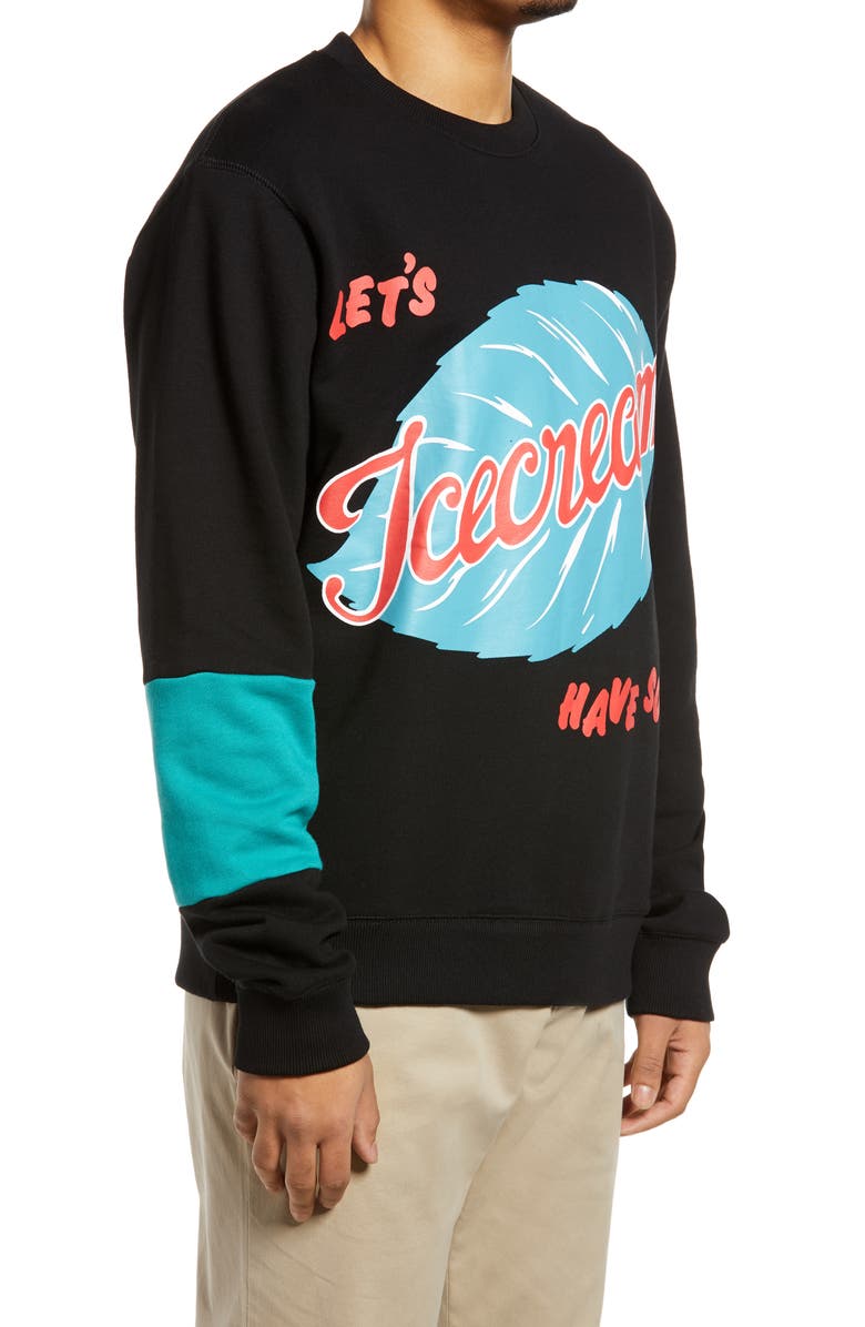 ICECREAM Men's Fall Crewneck Sweatshirt, Alternate, color,