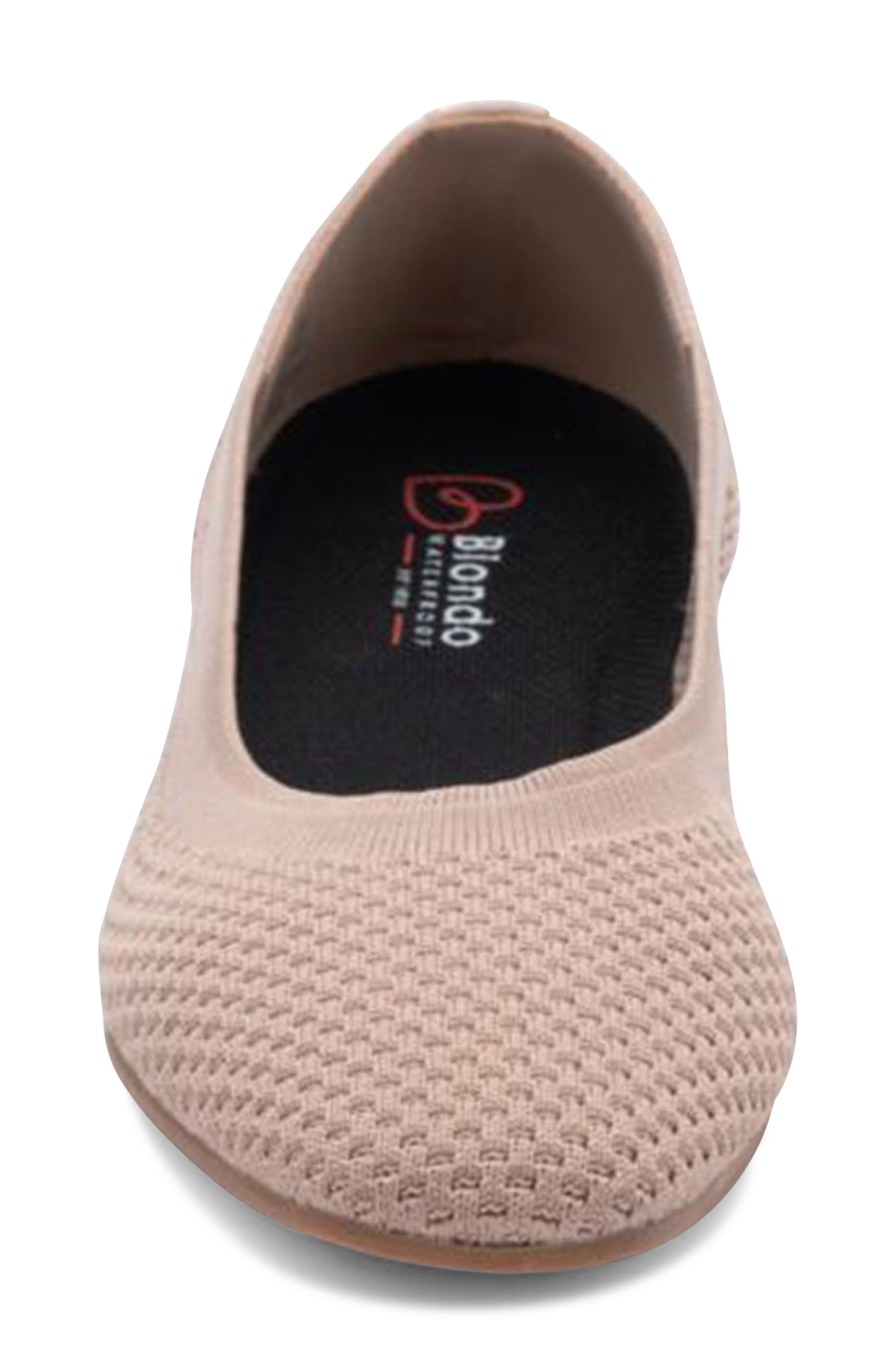 Brooklyn Waterproof Flat, Alternate, color, BLUSH KNIT