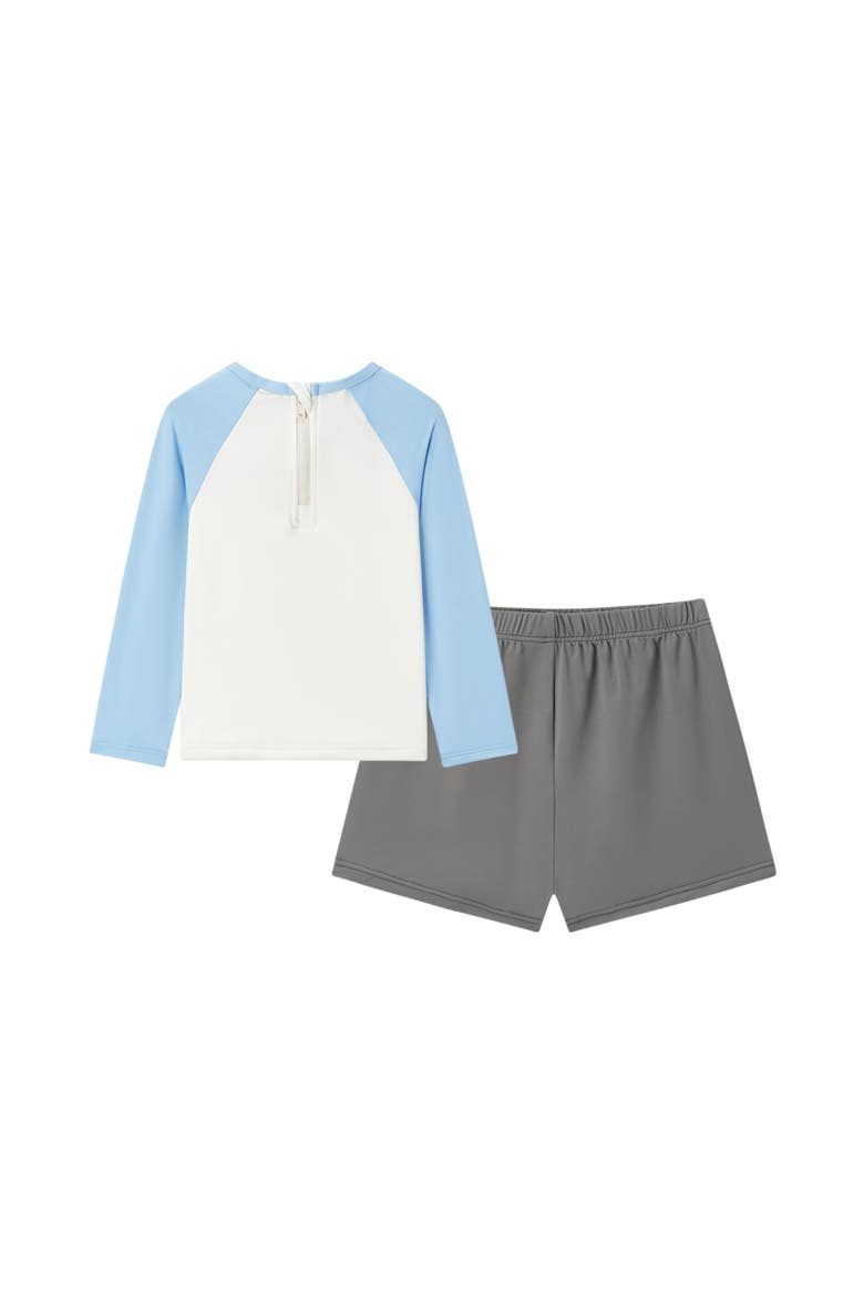 Long Sleeve Shirt and Trunks Swim Set, Alternate, color, Swimming Goose