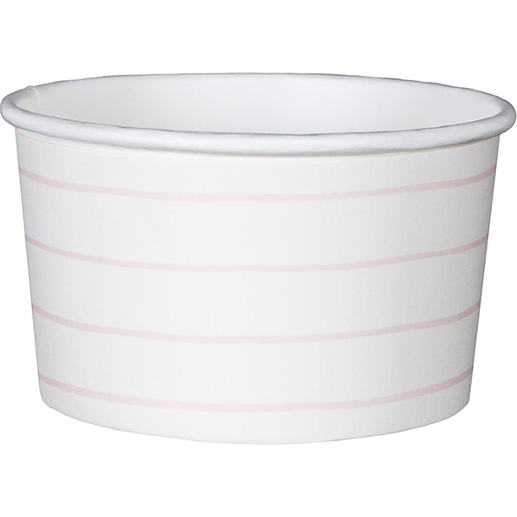 Daydream Society Frenchie Striped Treat Cups In Blush
