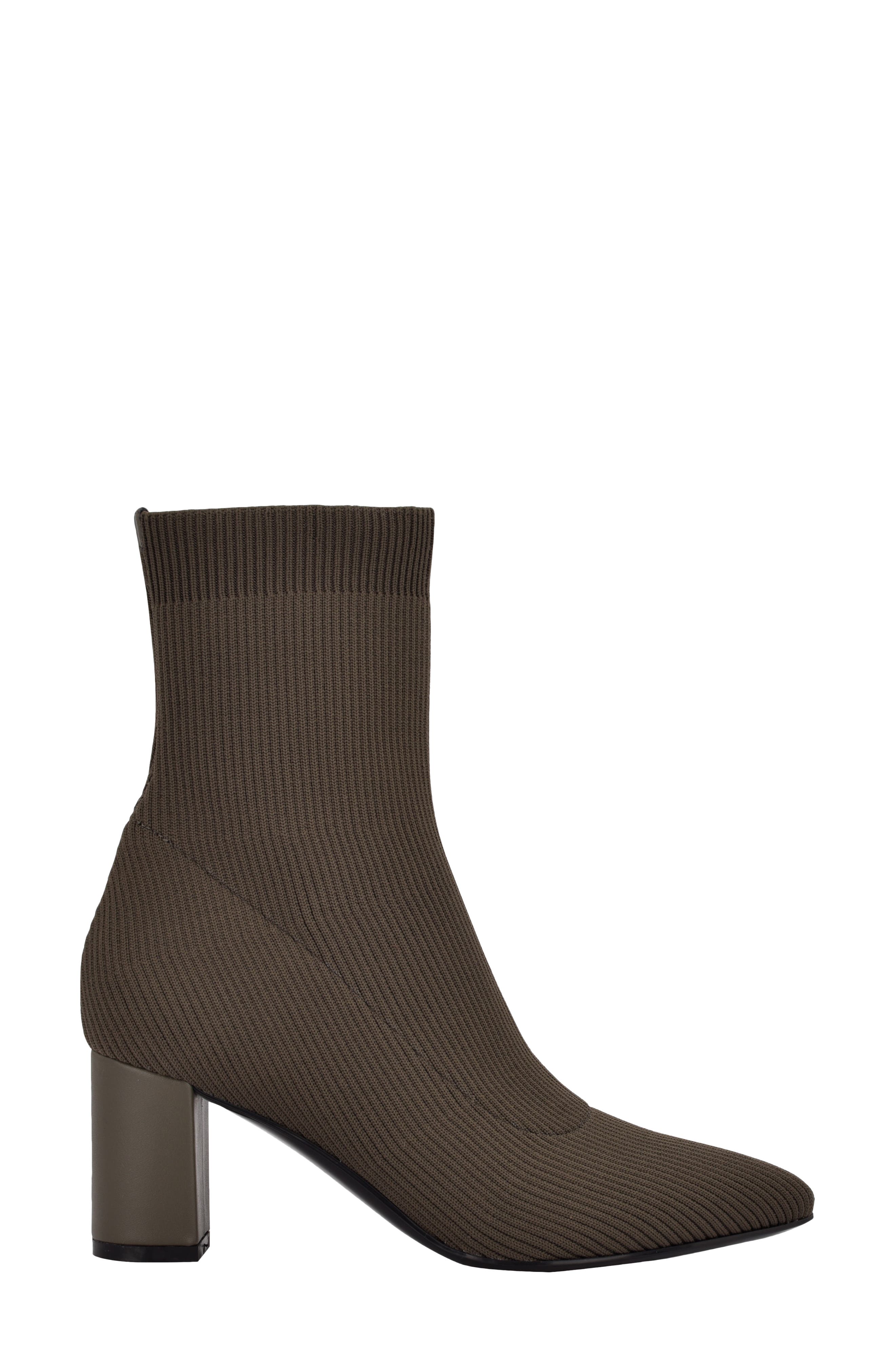 Finhy Knit Pointed Toe Boot, Alternate, color, DARK GREEN