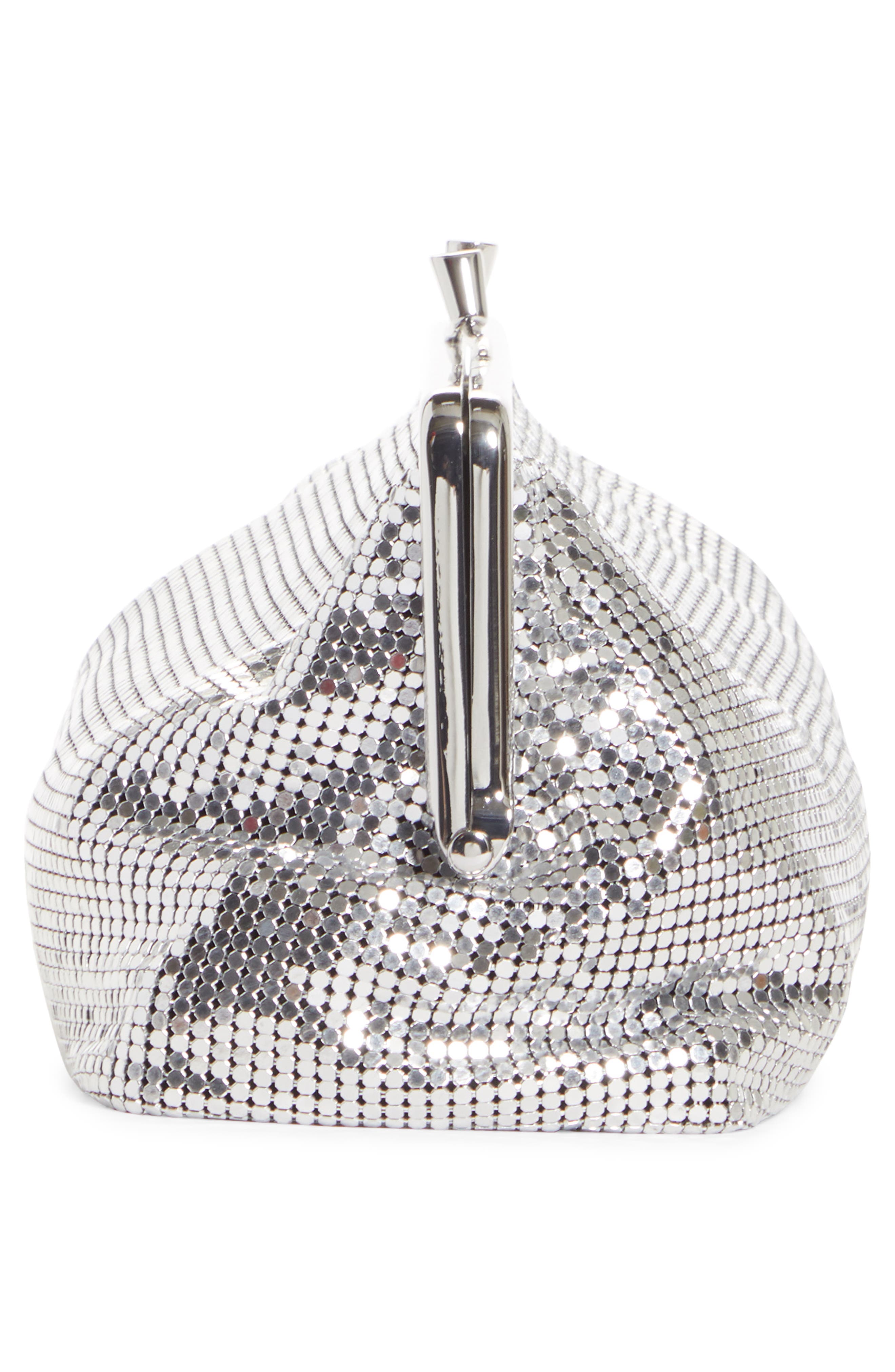 Rabanne paco rabanne Pixel Mesh Clutch, Alternate, color, 