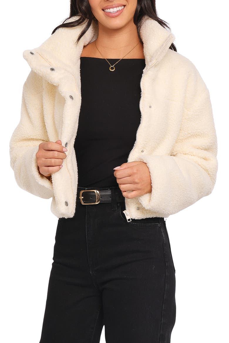 Katerina Fleece Jacket, Main, color, WHITE