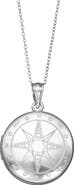 CANDELA JEWELRY Sterling Silver Compass Pendant Necklace