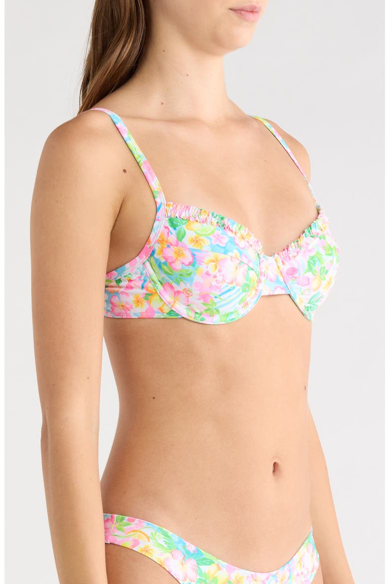 Double Ruffle Underwire Bikini Top, Alternate, color, SUMMER DAYDREAMS