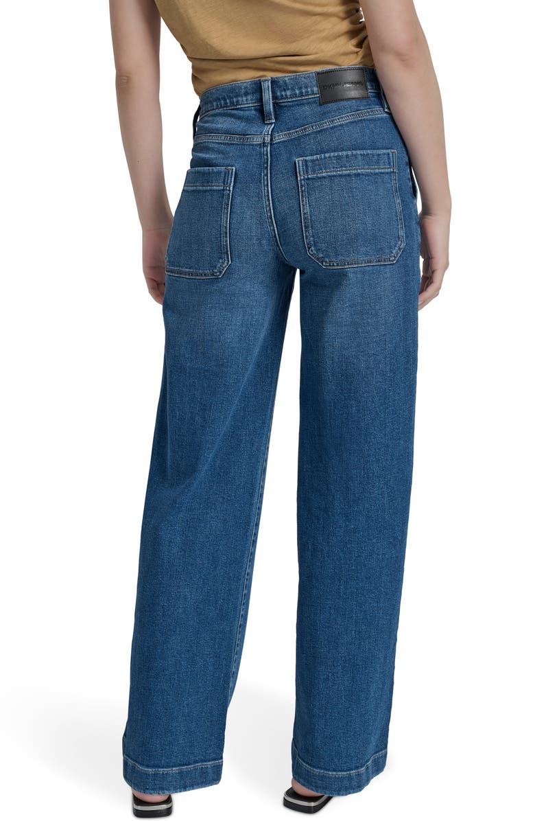 DKNY Jeans High Waist Seamed Utility Jeans, Alternate, color, 