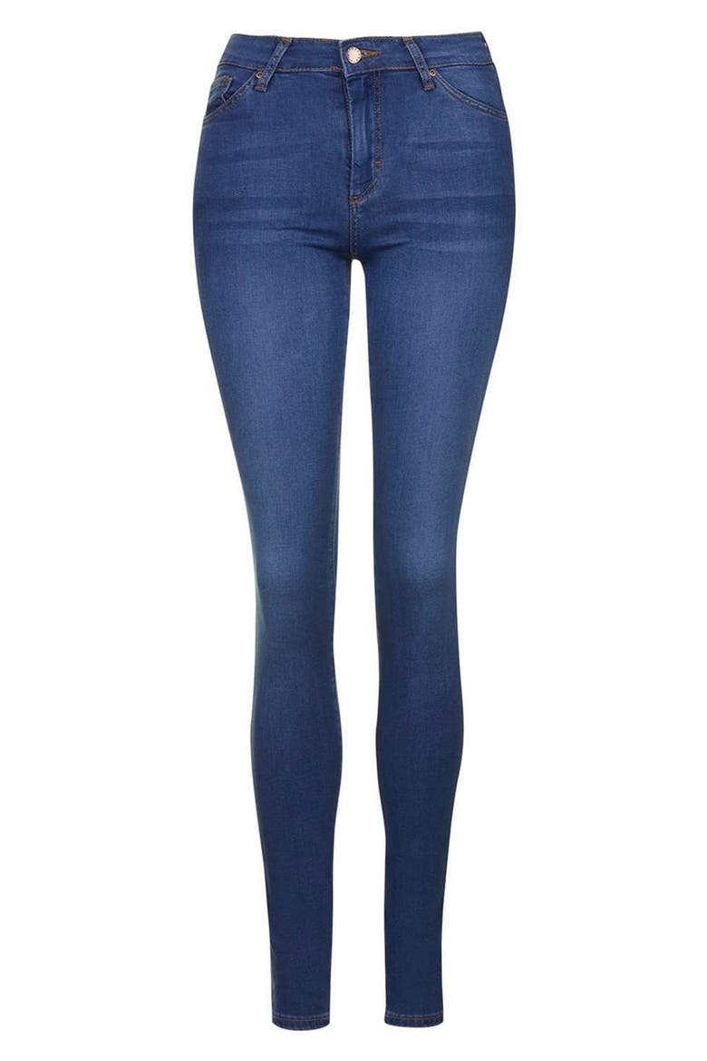 'Leigh' Ankle Skinny Jeans, Alternate, color, BLUE