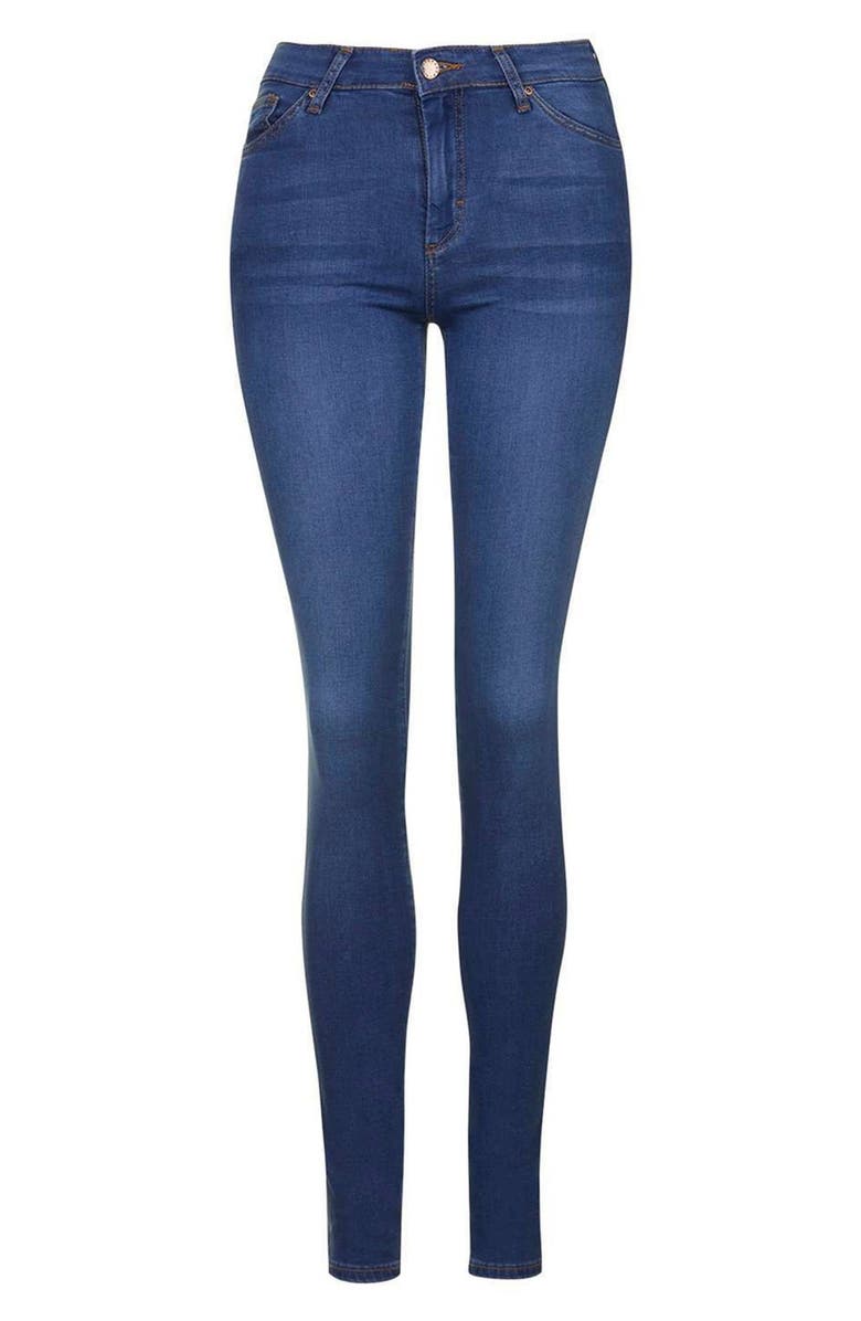 Topshop 'Leigh' Ankle Skinny Jeans, Alternate, color,