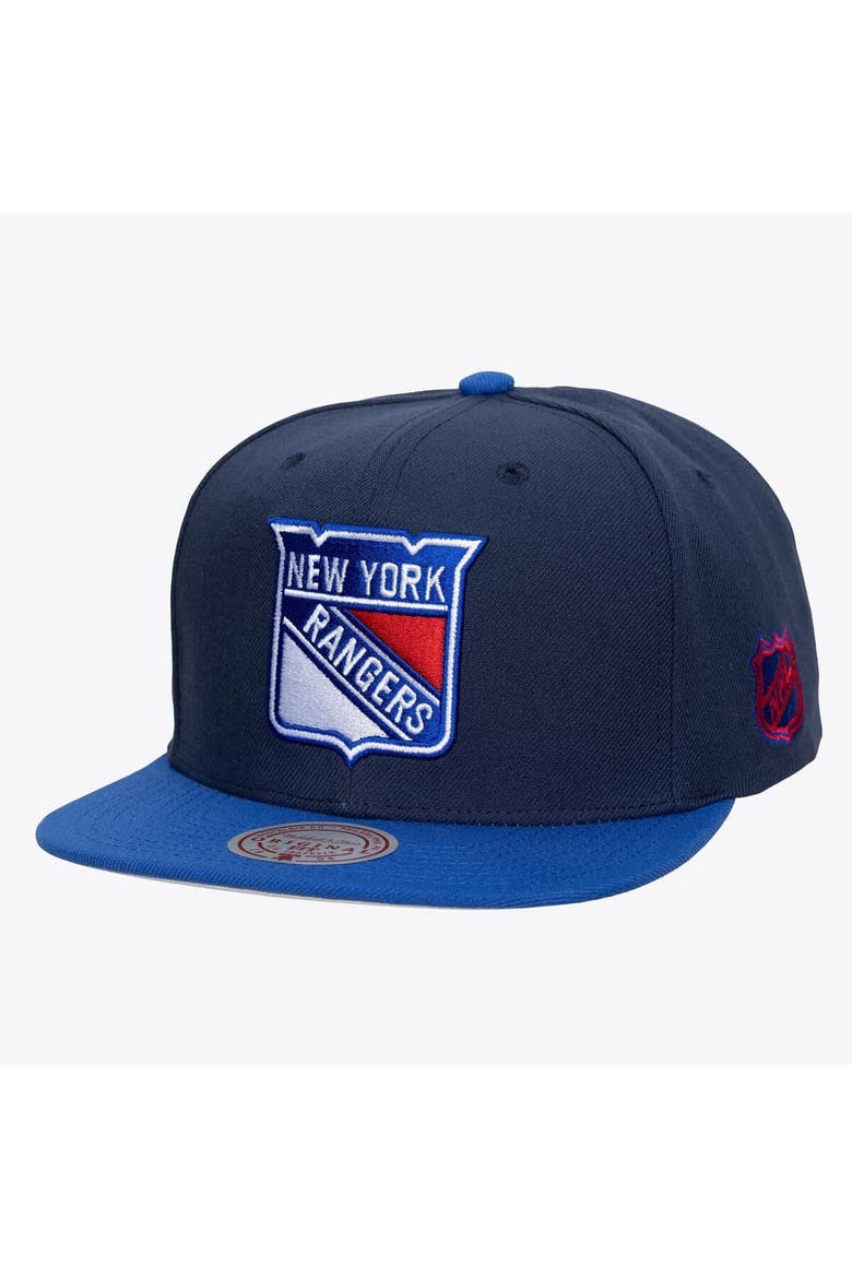 Men's Mitchell & Ness  Navy New York Rangers Legendary Home Snapback Hat, Main, color, Navy