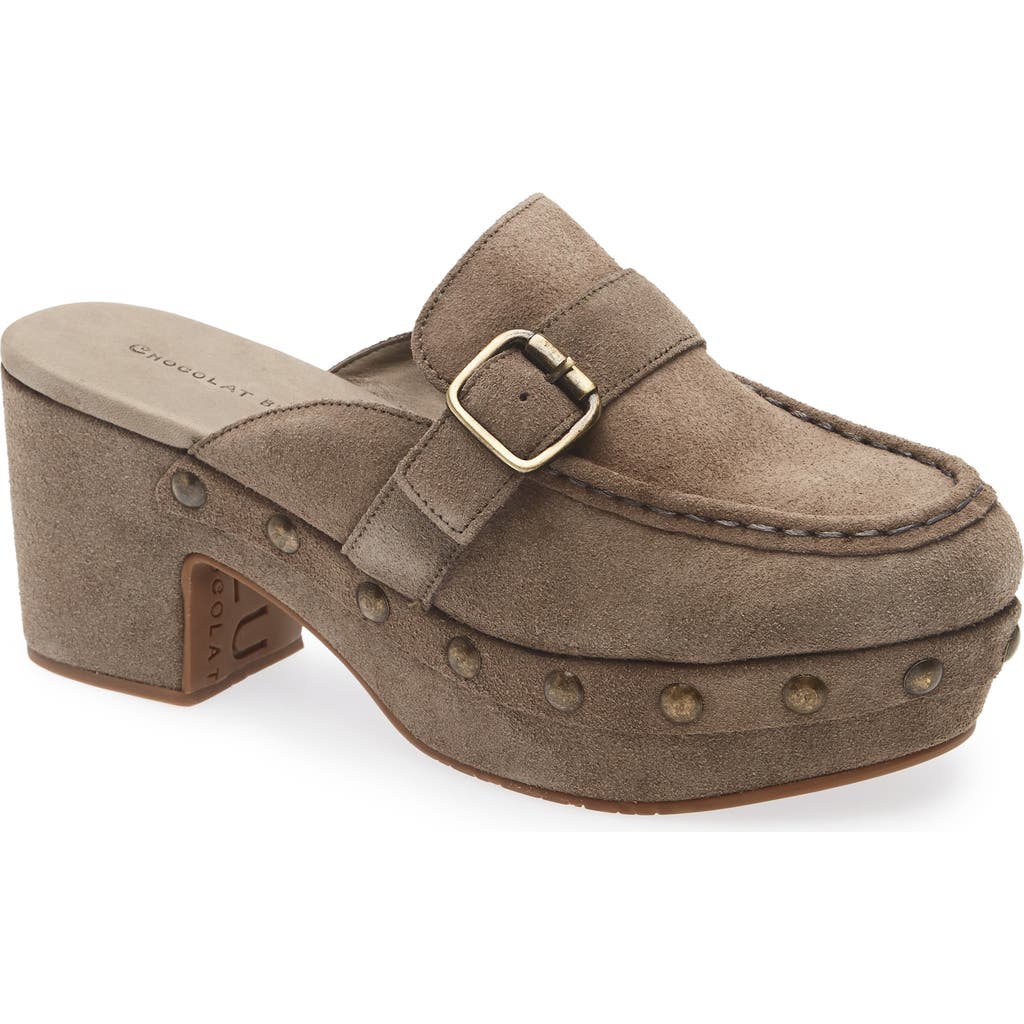 Chocolat Blu Genni Platform Loafer Mule In Brown