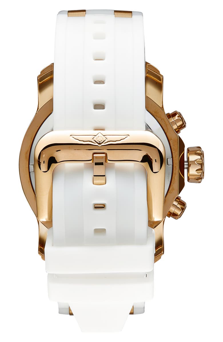 INVICTA Pro Diver Silicone Strap Chronograph Watch, 48mm, Alternate, color, Black