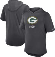 Nike Men's Nike Anthracite Green Bay Packers Tri-Blend Performance Hoodie T-Shirt