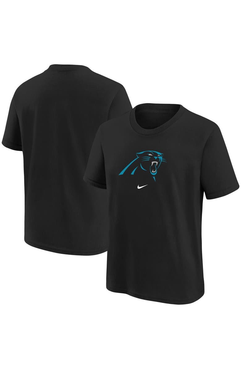 Nike Youth Nike Black Carolina Panthers Logo T-Shirt, Main, color, Black